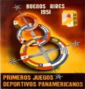 P�ster dos Jogos Pan-Americanos de Buenos Aires 1951